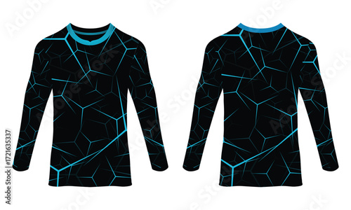 Modern racing jersey uniform mockup front and back view