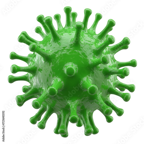Microscopic view of green virus