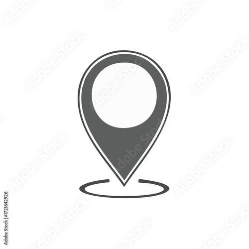 Pinpoint Locator Graphic Sign for Navigation Cartography Destinations Geolocation