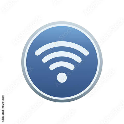 Wifi Symbol Icon, Wireless Internet Sign, Vector Illustration