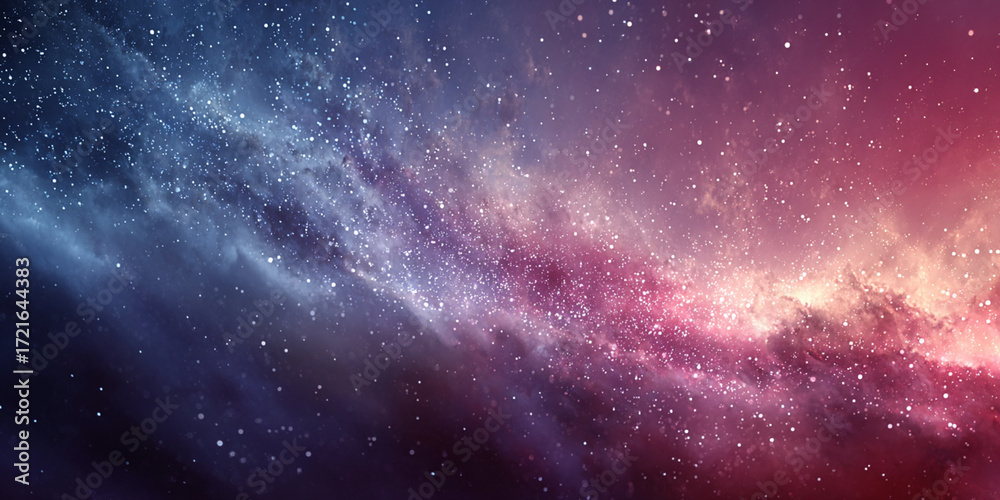 Fototapeta premium Nebula's Cosmic Dance: An ethereal and mesmerizing galaxy unfolds, revealing vibrant nebulae and celestial bodies, showcasing the grandeur of the universe.