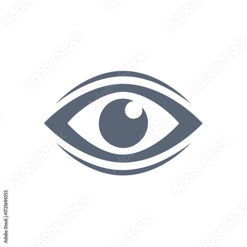 Stylized Eye Symbol for Vision and Surveillance Concepts