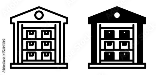 Product Storage Icon Collection line & Mixed Style 