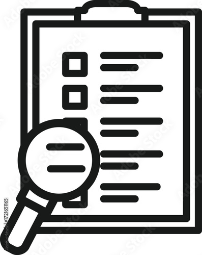 Assessment for business vector icon illustration concept