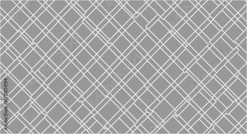 Geometric pattern of intersecting white lines on a gray background.