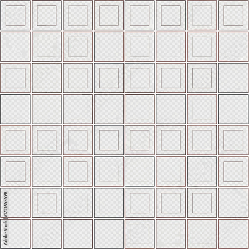 White square tiles form a grid pattern with subtle shading.