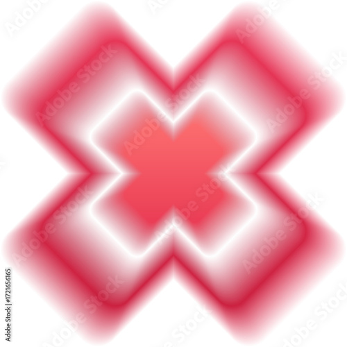 Blurred Cross Shape