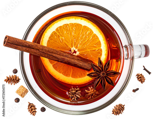 Festive Spiced Tea with Citrus and Cinnamon