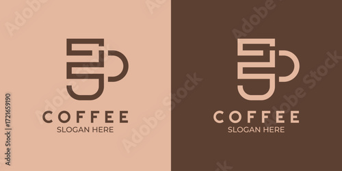This logo design is good for cafe, restaurant, coffee shop, tea shop and beverage shop business.