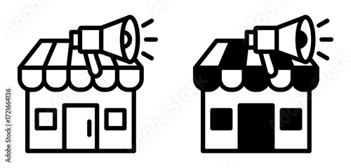 Market Strategy Icon Collection line & Mixed Style 
