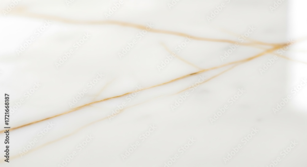 Obraz premium Closeup of white marble with delicate gold veins