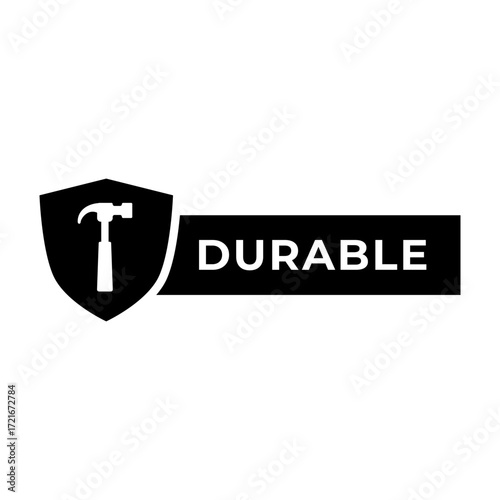 Canvas Print Durable Wordmark with Hammer