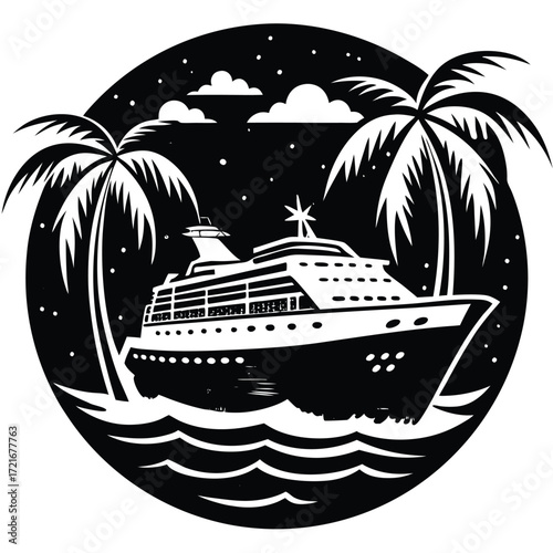 cruise ship on the sea