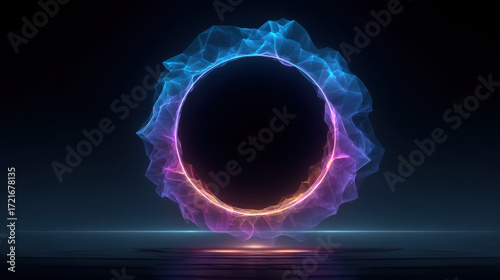 Thermonuclear energy logo concept representing the future of sustainable energy technology and innovation