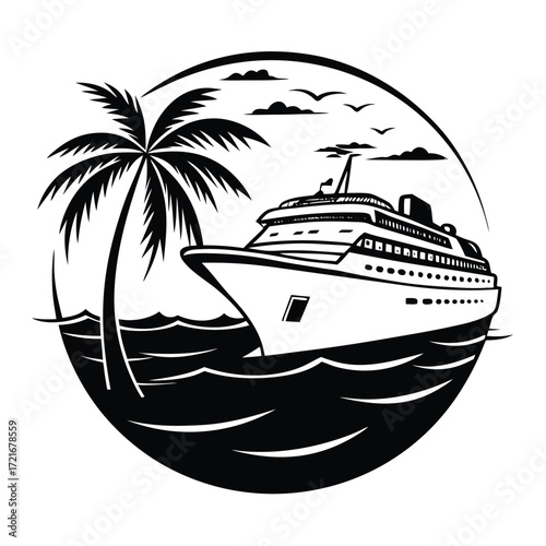 cruise ship on the sea