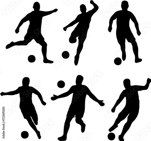 silhouette of football player