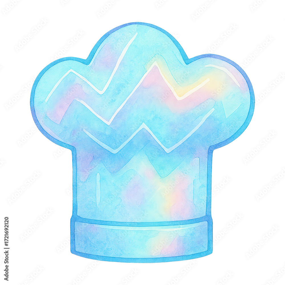 Fototapeta premium PNG Colorful chef hat illustration.