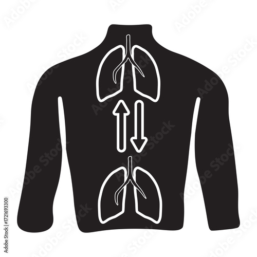 Lung Transplant Glyph Icon