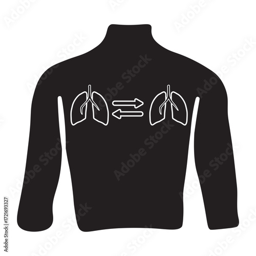 Lung Transplant Glyph Icon