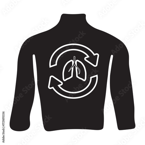 Lung Transplant Glyph Icon