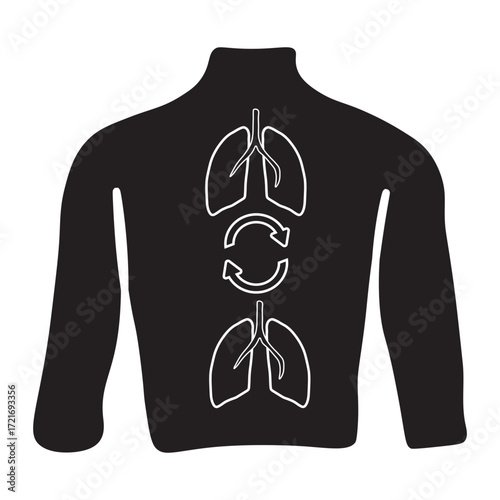 Lung Transplant Glyph Icon