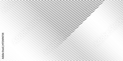 Thin line halftone gradient texture. Fading vertical stripe gradation background. Repeating wide pattern backdrop.