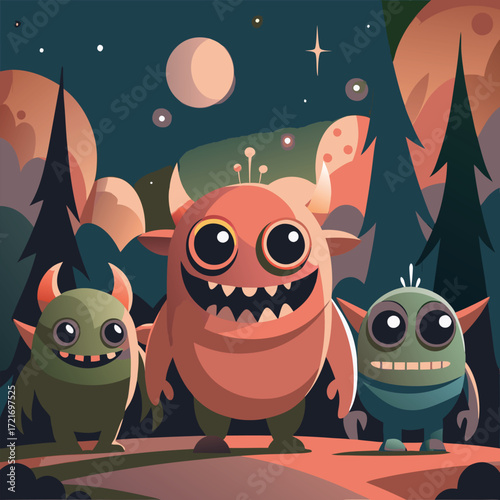a halloween monsters