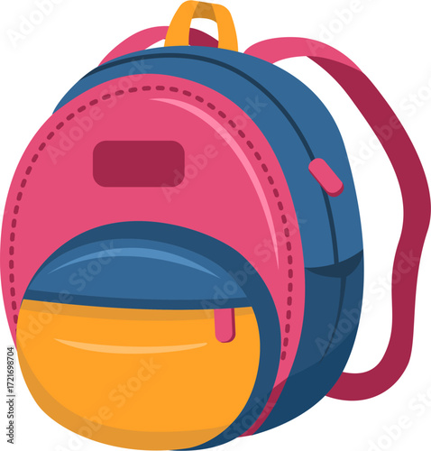 Colorful School Bag Playful Fun Style
