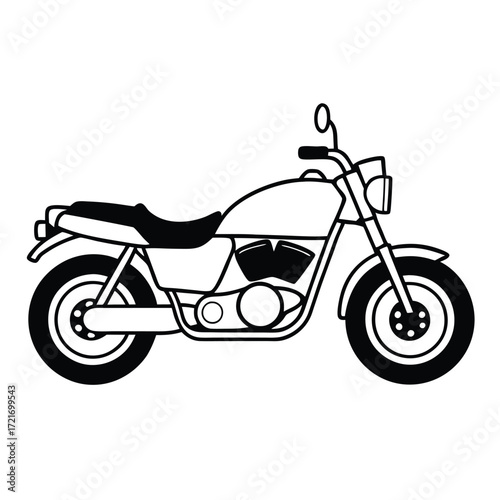 vintage scooter vector illustration
