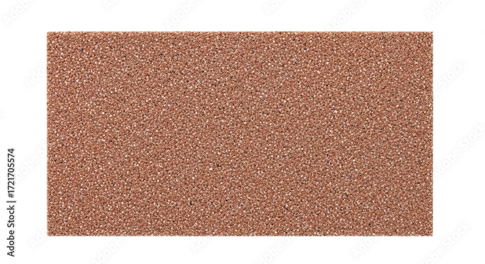 Fototapeta premium Detailed close-up reveals a textured surface, featuring a warm brown hue punctuated by white specks.