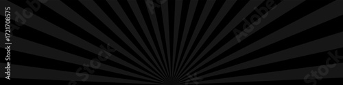 Black background. Lighting background with radial stripes.