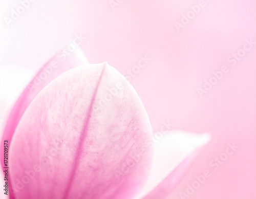 Magnolia Flower Macro Close-Up with Soft White Petals