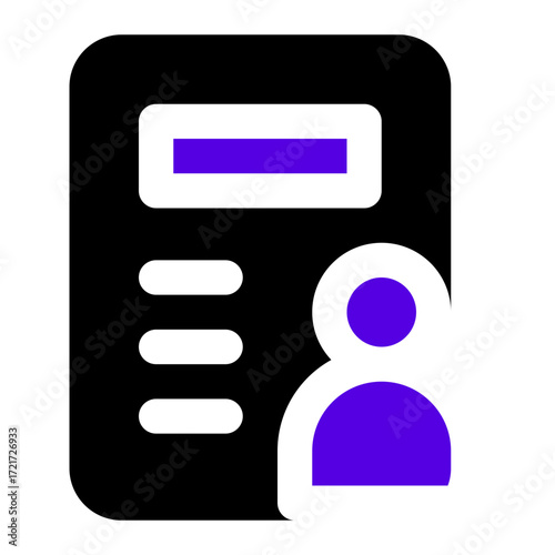 accountant icon two tone color