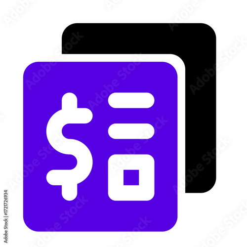 bank book icon two tone color