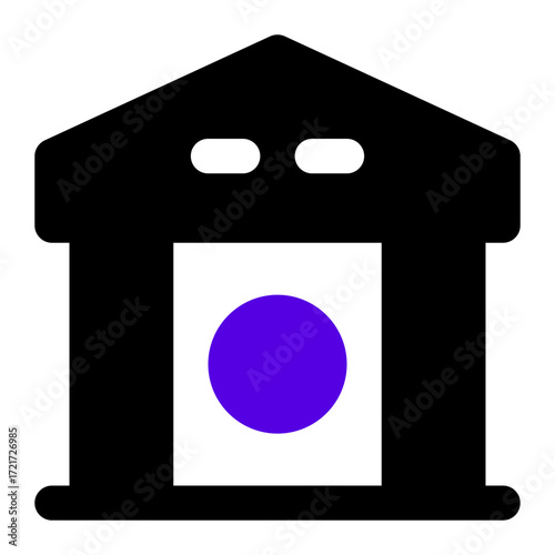 bank icon two tone color