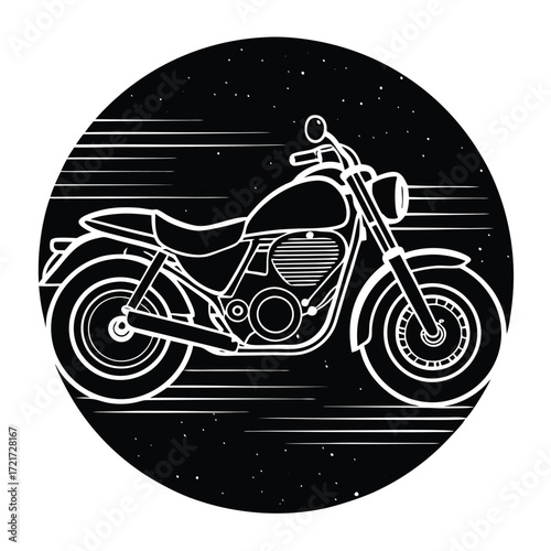 motorcycle isolated on white background