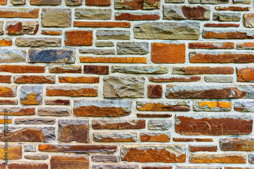 Wallpaper Mural Colorful stone wall useful for backgrounds. Stone wall texture Torontodigital.ca