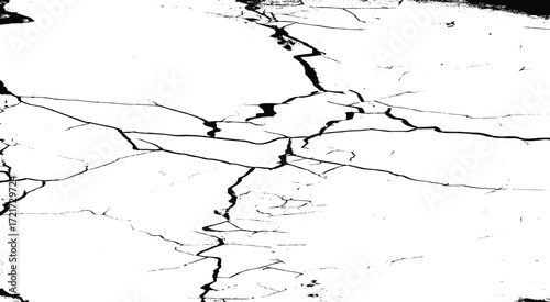 Black and white grunge urban texture vector with copy space. Abstract illustration surface dust and rough dirty wall background with empty template. Distress or dirt and damage effect concept - vecto