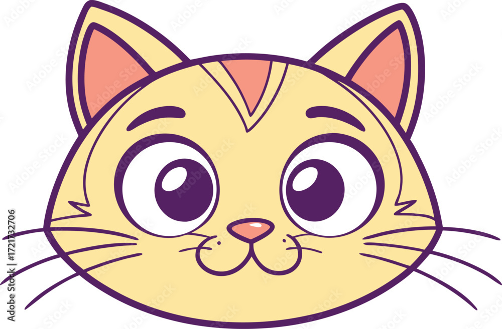 Obraz premium Cute Cat Illustration Artwork. Cartoon Cat Creative Clipart. Realistic Cat Pet Illustration. Funny Cat Artwork Design. Black Cat Creative Illustration. Playful Cat Cartoon Artwork. Sitting Cat