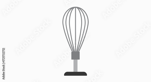 Sleek Modern Whisk: Kitchen Icon Design