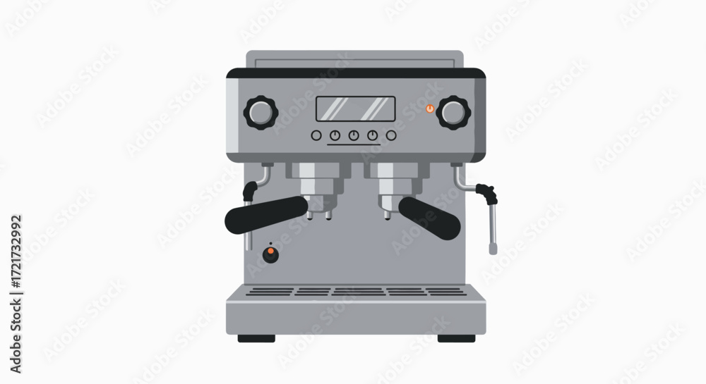 Fototapeta premium Dual-Lever Espresso Machine: Brew Perfection at Home
