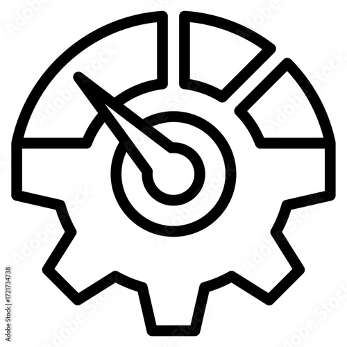 Gear user icon vector illustration