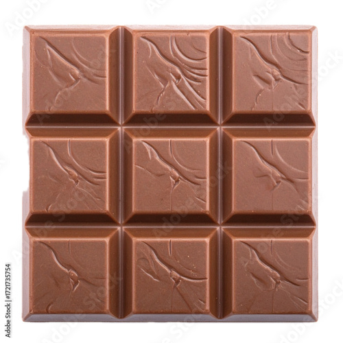 chocolate bar isolated on white background