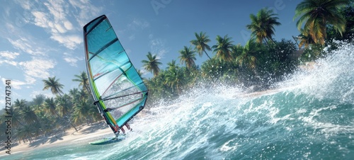 The Windsurfing Adventure Combining Thrill and Tropical Serenity on the Waves