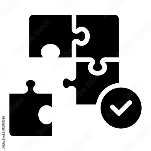 Solution  icon glyph style vector illustration