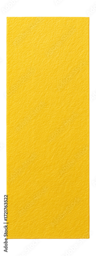 Fototapeta premium Textured yellow paper strip.