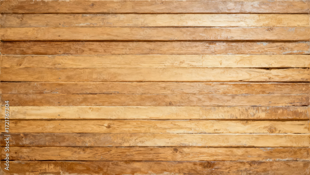 Obraz premium Horizontal Wooden Plank Texture with Natural Grain and Warm Light Brown Tones