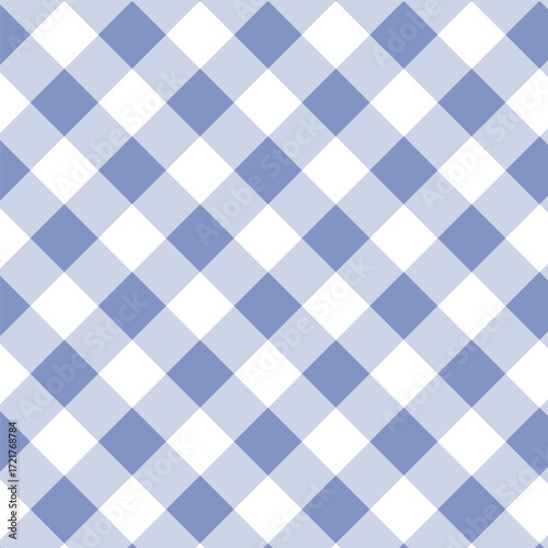 Wallpaper Mural Pastel blue diagonal Gingham check seamless pattern design Torontodigital.ca