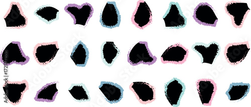 Fluid and Organic Vector Blobs Collection – Handcrafted Abstract Liquid Drop Shapes with Artistic Brush Outlines for Trendy Graphics, Branding Projects, and Modern Creative Layouts