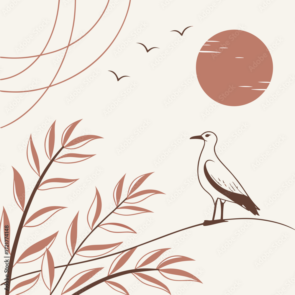 Obraz premium Neutral Pastel Scratched Texture